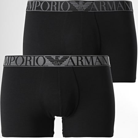 Emporio Armani - Lote de 2 Boxer 111769-2R720 Negro