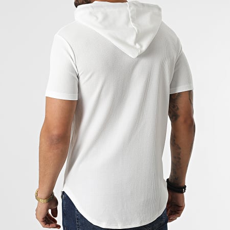 MTX - C5392 Maglietta oversize bianca con cappuccio