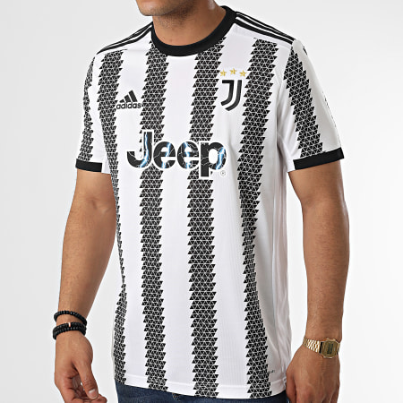 Adidas Performance - Juventus H38907 Camiseta de fútbol de rayas blancas y negras