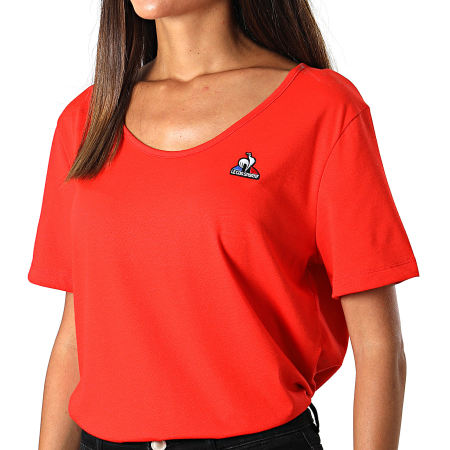 Le Coq Sportif - Tee Shirt Femme 2220324 Orange