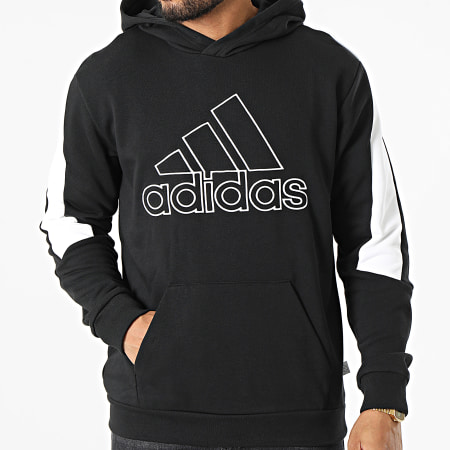 Adidas Sportswear - FI BOS HK4547 Felpa con cappuccio nero