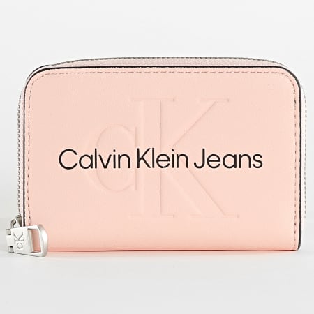 Calvin Klein - Portafoglio donna Sculpted Zip around 7229 rosa