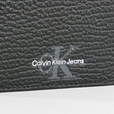 Calvin Klein - Portefeuille Mono Textured Bifold 9498 Noir