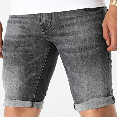 KZR - Pantaloncini jeans slim TH37778 Grigio antracite