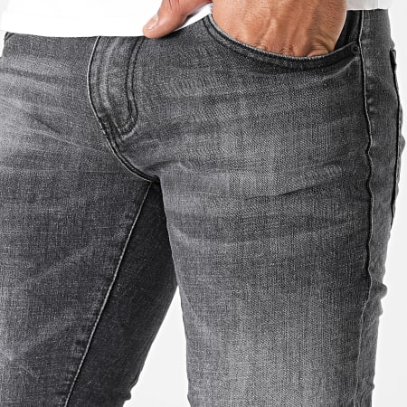 KZR - Pantaloncini jeans slim TH37778 Grigio antracite