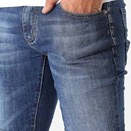 KZR - Pantaloncini jeans slim TH37782 Blu Denim