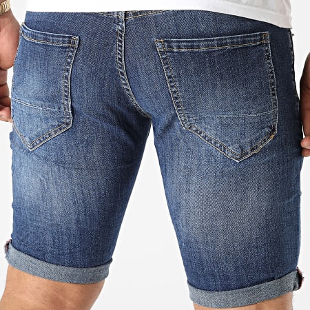 KZR - Pantaloncini jeans slim TH37782 Blu Denim