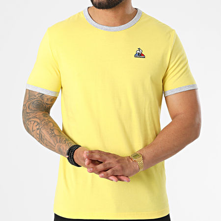 Le Coq Sportif - Camiseta Ringer 2220667 Amarillo