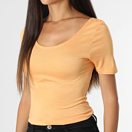 Only - Tee Shirt Femme Carrie Orange