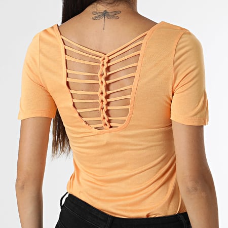 Only - Camiseta Mujer Carrie Naranja