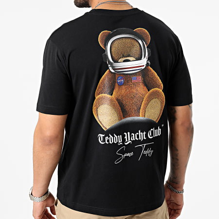 Teddy Yacht Club - Collab NASA Oversize Space Teddy Moon Camiseta Negro
