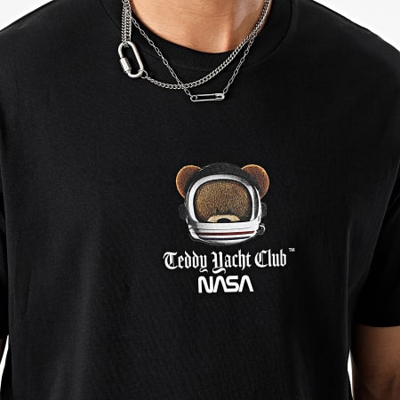 Teddy Yacht Club - Collab NASA Tee Shirt Oversize Space Teddy Moon Noir