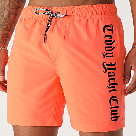 Teddy Yacht Club - Pantaloncini da bagno serie Flash arancione fluo