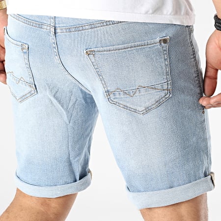Blend - Pantalones cortos vaqueros 20714100 Lavado azul