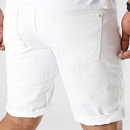 Blend - Pantalones cortos de jean 20714103 Blanco
