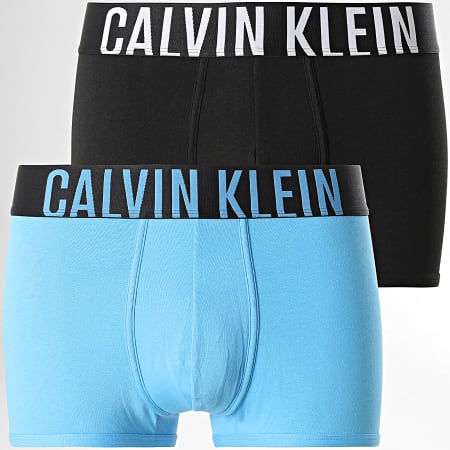 Calvin Klein - Lot De 2 Boxers Intense Power NB2602A Noir Bleu Clair