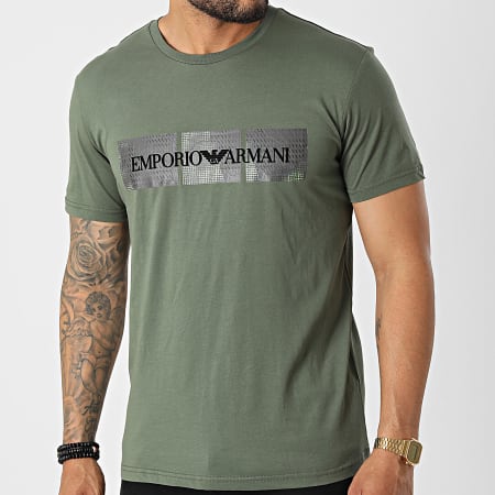 Tee shirt armani kaki sales