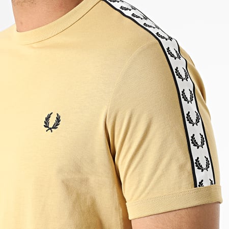 Fred Perry - Tee Shirt A Bandes Taped Ringer M6347 Sable