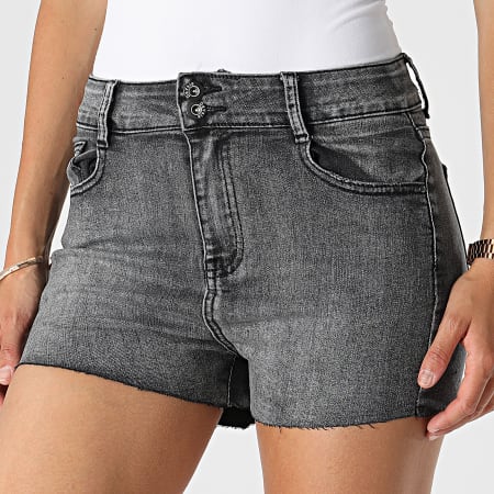 Girls Outfit - Pantaloncini di jeans da donna B1383 Nero