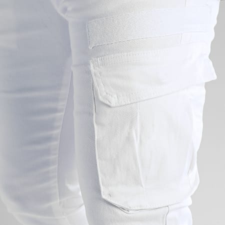 LBO - Pantalon Cargo 2547 Blanc