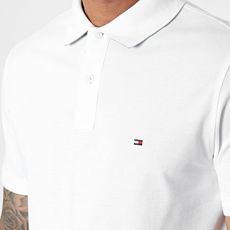 Tommy Hilfiger - Polo Manches Courtes Print Under Collar 5685 Blanc