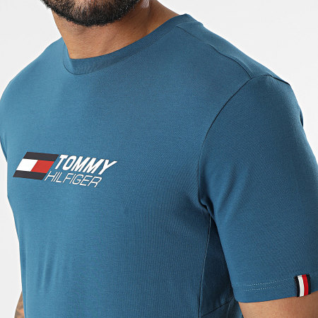 Tommy Hilfiger - Tee Shirt Essentials Big Logo 2735 Bleu
