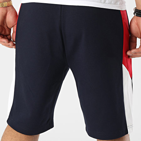 Tommy Hilfiger - Pantaloncini da jogging tricolore colorati 6851 blu navy