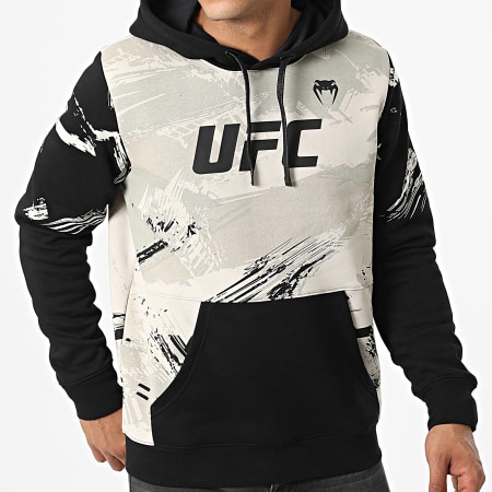 Venum Sudadera con capucha UFC Fight Week aut ntica Beige Negro