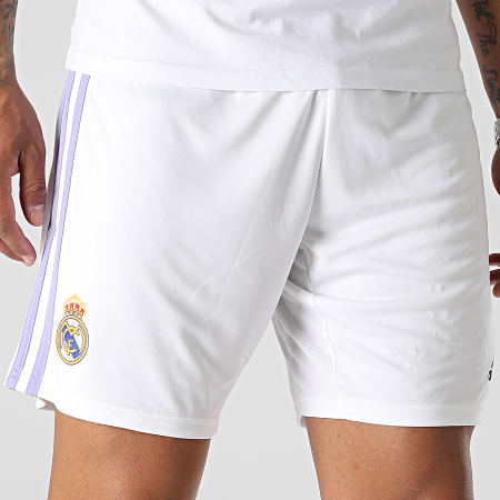 Adidas Sportswear - Short Jogging A Bandes Real Madrid H18484 Blanc