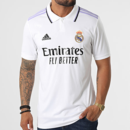Adidas Sportswear - Polo Manches Courtes De Sport Real Madrid HF0291 Blanc