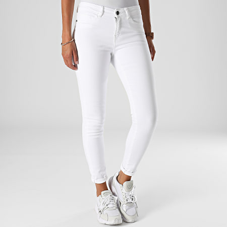 Noisy May - Jeans skinny Lucy Donna Bianco