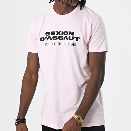 Sexion D'Assaut - Camiseta El Retorno de los Reyes Rosa Pastel Negro