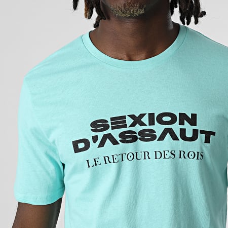 Sexion D'Assaut - Tee Shirt Le Retour des Rois Bleu Clair Noir