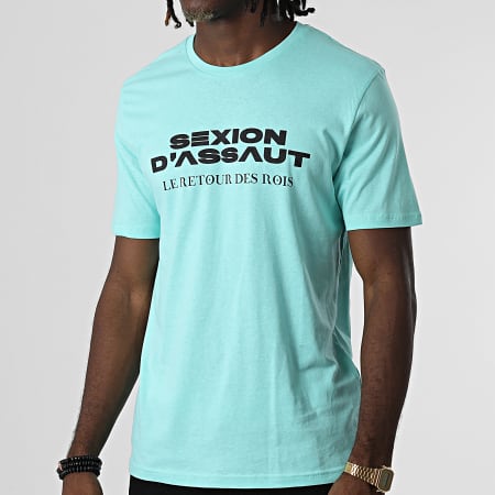 Sexion D'Assaut - Tee Shirt Le Retour des Rois Bleu Clair Noir