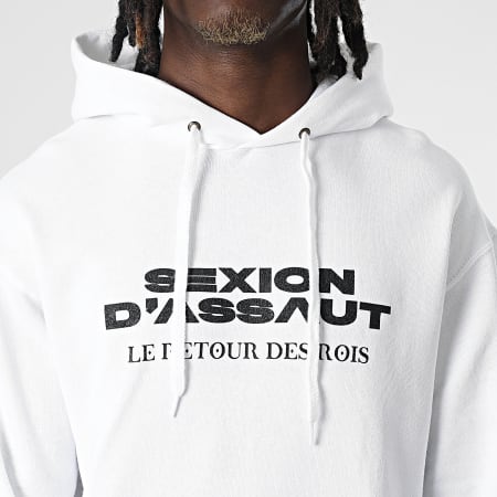 Sexion D'Assaut - Sweat Capuche Le Retour des Rois Blanc Noir