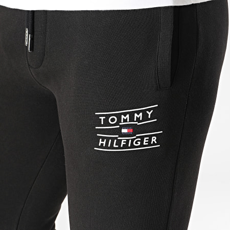 Tommy Hilfiger - Pantaloni da jogging con logo impilato 7094 Nero