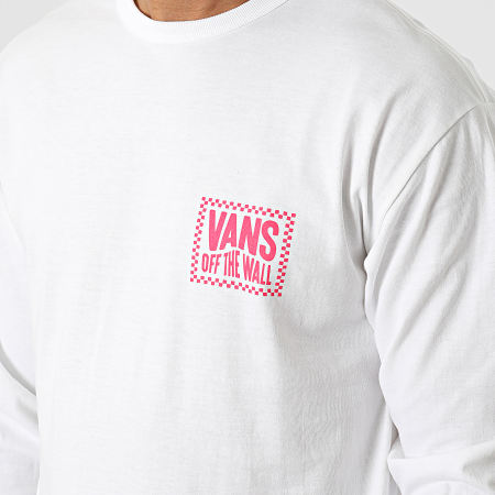 Vans - Tee Shirt Manches Longues Off The Wall Blanc