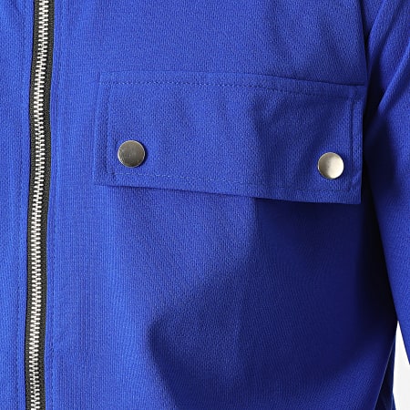 Aarhon - Set giacca con zip e pantaloni cargo 22020-22021 Blu royal