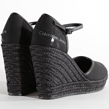 Calvin Klein Jeans - Sandales Femme Wedge Close Toe 0569 Black