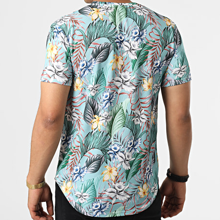 Frilivin - Tee Shirt Oversize Floral Vert