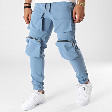 Frilivin - Pantaloni cargo blu