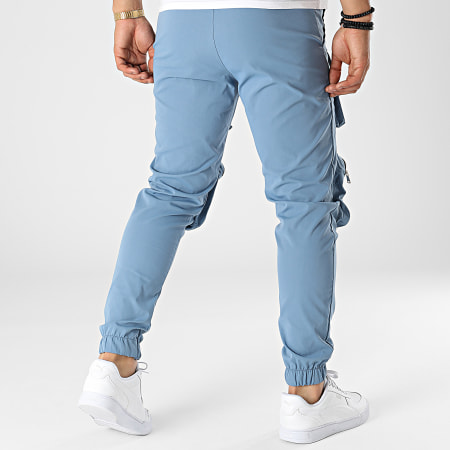 Frilivin - Pantalon Cargo Bleu