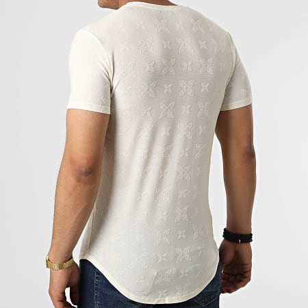 Frilivin - Tee Shirt Oversize Blanc Cassé