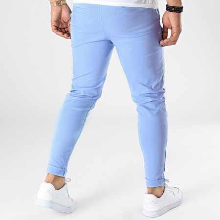 Frilivin - Pantalon Chino Slim Bleu Ciel