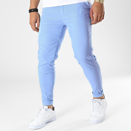 Pantalon chino bleu ciel discount