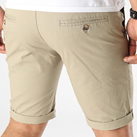 Frilivin - Pantalones cortos chinos beige