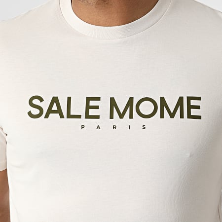 Sale Môme Paris - Tee Shirt Lapin Beige Vert Kaki