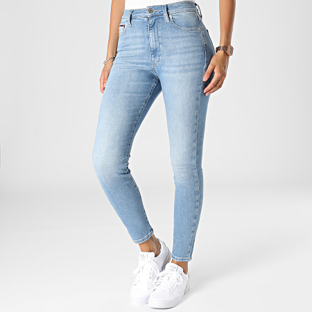 Tommy Jeans - Jeans super skinny da donna Sylvia 3370 lavaggio blu