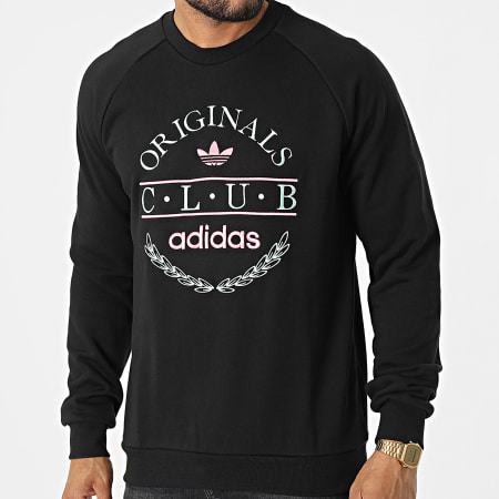 Adidas Originals - Sudadera cuello redondo Club Logo HR7896 Negro
