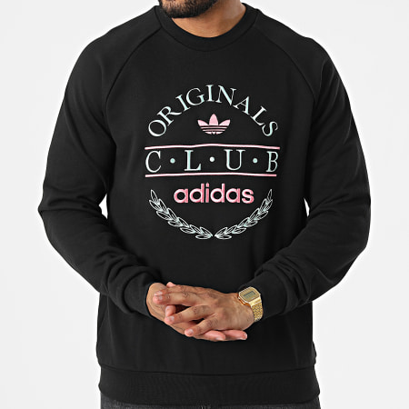 Adidas Originals - Sudadera cuello redondo Club Logo HR7896 Negro
